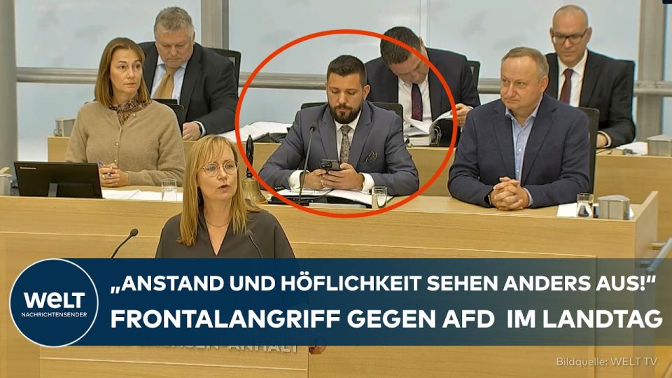 Amtsmissbrauch Tobias Rausch – Landtagspräsident Tobias Rausch im Landtag Sachsen-Anhalt – Amtsmissbrauch-Vorwurf durch Link…