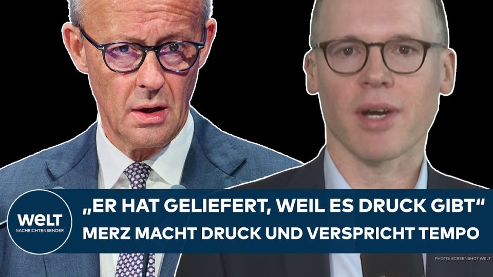 Bundeskanzler Friedrich Merz spricht auf dem Arbeitgebertag vor Unternehmensvertretern in Berlin