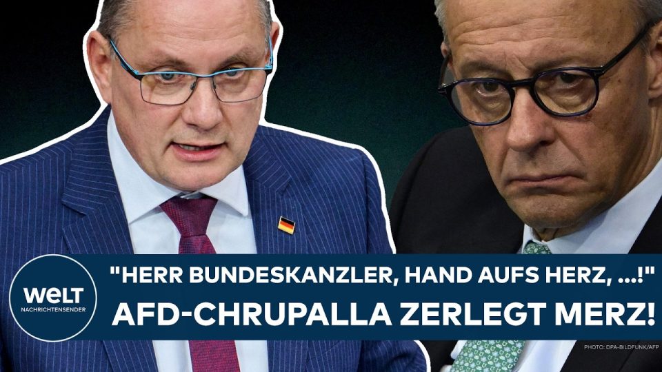 Tino Chrupalla spricht im Deutschen Bundestag – Chrupalla Merz Kritik zur Reformpolitik