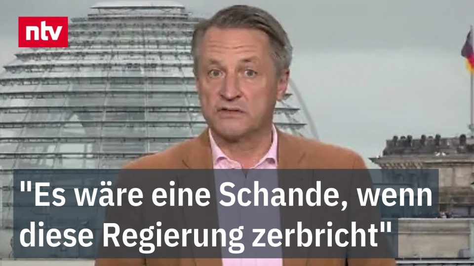 Nikolas Blome kommentiert die Koalitionskrise zwischen CDU, CSU und SPD im ntv-Studio