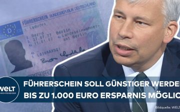 Fahrschüler sitzt am Steuer eines Autos beim Fahrschulunterricht – Führerschein-Reform soll Kosten senken