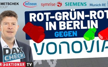 DAX-Kurstabelle auf einem Börsenmonitor – DAX-Check zeigt Infineon, Vonovia und Siemens unter Druck