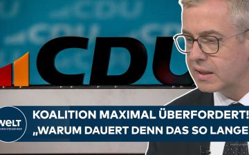 Koalitionskrise in Deutschland – leerer Konferenztisch im Bundestag symbolisiert stockende Regierungsarbeit