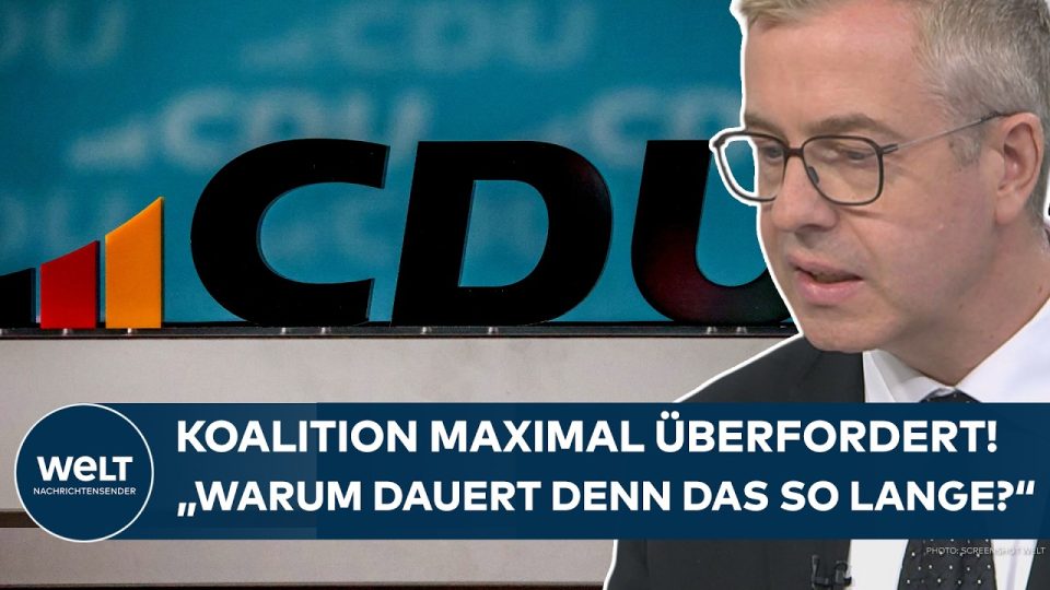 Koalitionskrise in Deutschland – leerer Konferenztisch im Bundestag symbolisiert stockende Regierungsarbeit
