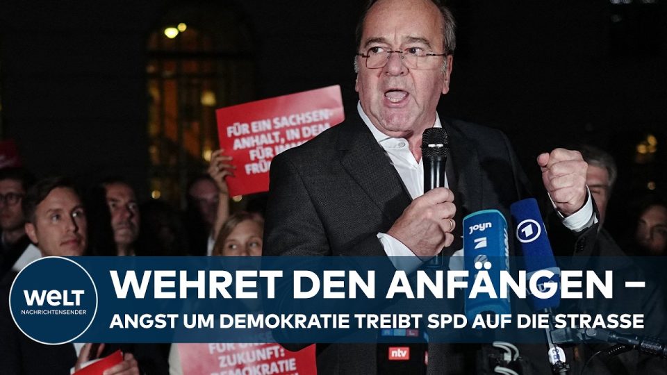 AfD-Landtagspräsident Tobias Rausch nach seiner Wahl im Landtag von Sachsen-Anhalt in Magdeburg