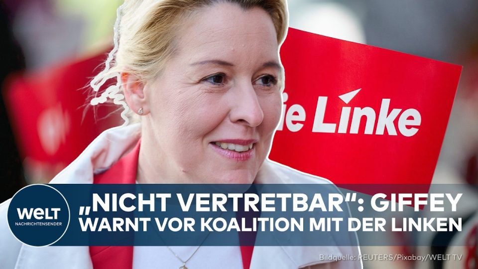 Rot-Grün-Rot Berlin – Franziska Giffey spricht gegen eine Rot-Grün-Rot-Koalition in Berlin beim SPD-Parteitreffen