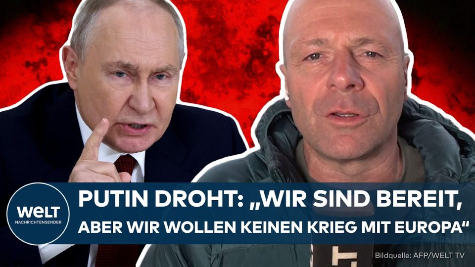 Wladimir Putin am Rednerpult beim Russland-Afrika-Gipfel in Moskau – Ukraine-Krieg und Drohung gegen Europa