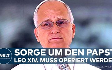 Papst Leo XIV. Lungenoperation – Papst Leo XIV. beim Mittagsgebet auf dem Petersplatz – Lungenoperation wegen entdecktem Kno…