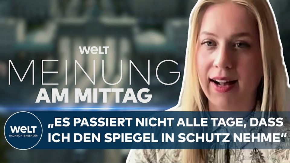Beatrice Achterberg verteidigt den Spiegel wegen der Veröffentlichung des Eralp-Leaks im Studio