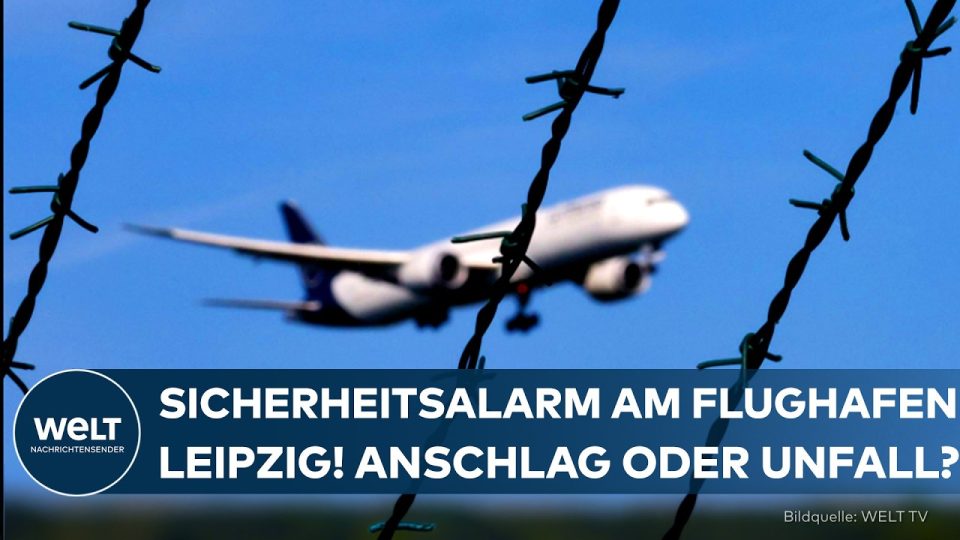 Sicherheitsvorfall Flughafen Leipzig – Sicherheitszaun am Flughafen Leipzig mit Beschädigung nach Sicherheitsvorfall – Bunde…