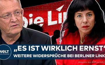 Berliner Senat Sitzungssaal, Diskussion über Berliner Linke Antisemitismus und Koalitionsverhandlungen