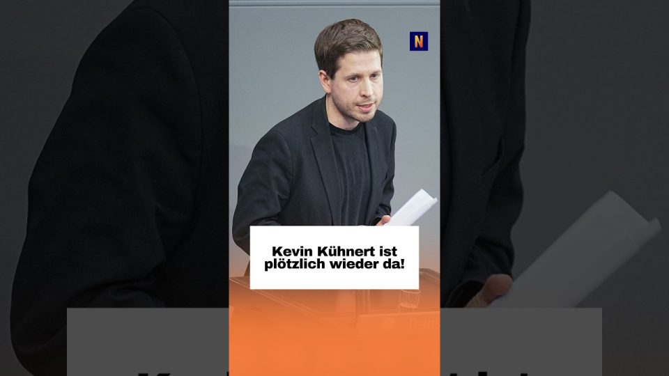 Kevin Kühnert, ehemaliger SPD-Generalsekretär, bei einem öffentlichen Auftritt nach seiner Rückkehr