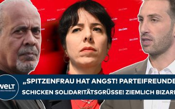 Elif Eralp Linke Berlin – Elif Eralp, Spitzenkandidatin der Linken in Berlin, vor dem Roten Rathaus – Symbolfoto zur Kontrov…