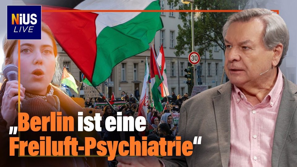 Antisemitismus Berlin – Demonstrationszug in Berlin mit Palästina-Fahnen – Antisemitismus-Debatte bei Berliner Koalitionsver…