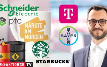 Händler an der Börse verfolgen Kurstafel – Märkte am Morgen mit Ölpreis, Bayer und Telekom im Fokus