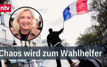 Marine Le Pen bei einer Wahlkampfveranstaltung – Kandidatin der französischen Präsidentschaftswahl 2026