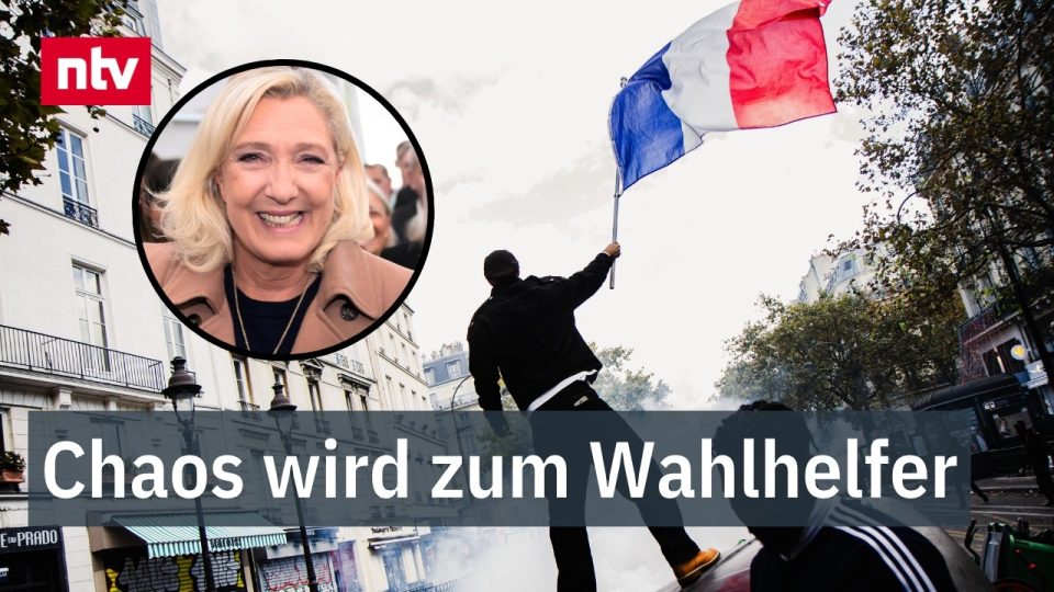 Marine Le Pen bei einer Wahlkampfveranstaltung – Kandidatin der französischen Präsidentschaftswahl 2026