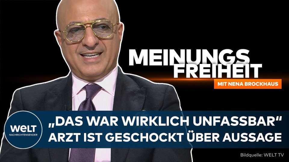 Diskussionsrunde zum Thema Meinungsfreiheit, Iran-Geschichte und Berliner Wahlanalyse im TV-Studio