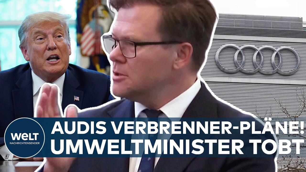 Audi-Chef Gernot Döllner und Trump bei der Ankündigung des Audi US-Werks in Georgia