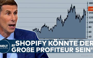 Shopify KI-Gewinner – Shopify-Logo auf einem Laptop-Bildschirm – Shopify als KI-Gewinner im agentischen E-Commerce