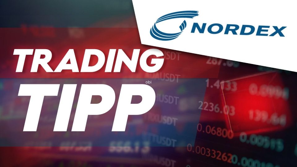 Nordex Windkraftanlage vor blauem Himmel – Nordex Aktie mit starkem Auftragseingang im dritten Quartal