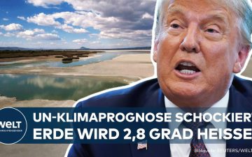 Grafik zum UN-Klimabericht zeigt Erderwärmung von 2,8 Grad bis 2100 – globale Klimaprognose verschlechtert sich