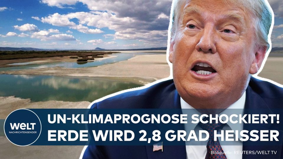 Grafik zum UN-Klimabericht zeigt Erderwärmung von 2,8 Grad bis 2100 – globale Klimaprognose verschlechtert sich