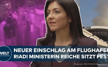 Huthi-Angriff Riad – Rauch über dem Flughafen Riad nach einem Huthi-Angriff auf Terminal 4 in Saudi-Arabien