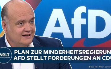 Robin Alexander analysiert das neue AfD-Strategiepapier zur Minderheitsregierung im Studio
