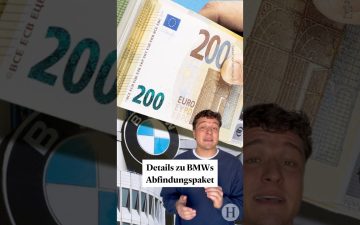 BMW-Mitarbeiter vor einem Werksgelände – BMW Abfindungspaket beim Stellenabbau bis zu 650.000 Euro