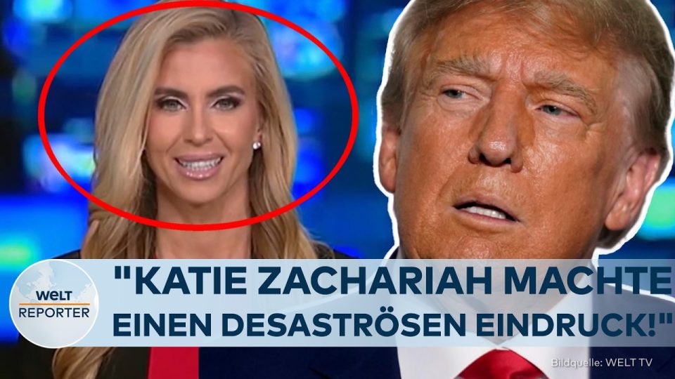 Pressesprecherin Weißes Haus – Katie Sageria am Rednerpult des Weißen Hauses – Trumps Pressesprecherin scheiterte nach nur f…