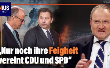 Große Koalition Feigheit – Friedrich Merz und SPD-Politiker im Bundestag – Symbolbild zur Debatte um die Große Koalition und…