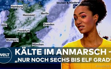 Bunte Herbstblätter im Tiergarten Berlin – Wetter Deutschland im späten Oktober mit Kälte im Anmarsch