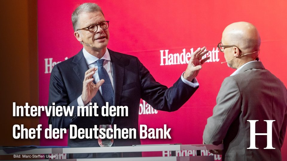 Deutsche-Bank-Chef Christian Sewing spricht beim Handelsblatt Bankgipfel über Wirtschaftsreformen und KI
