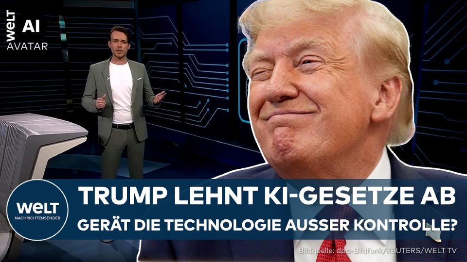 US-Präsident Donald Trump im Weißen Haus beim Treffen mit Techchefs zur KI-Regulierung