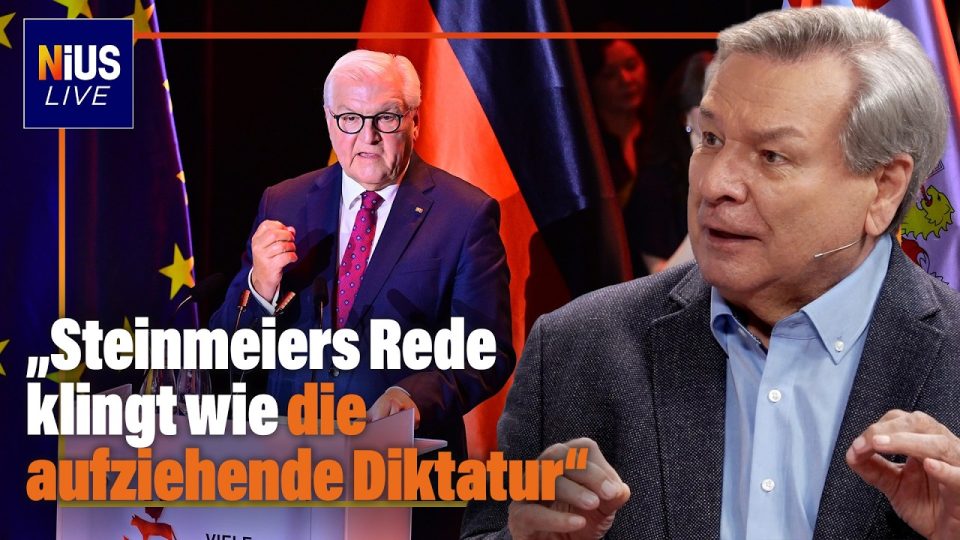 Steinmeier Einheitsrede – Bundespräsident Frank-Walter Steinmeier hält seine Einheitsrede am Tag der Deutschen Einheit vor P…