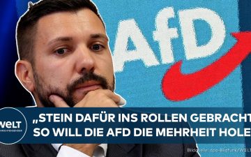 AfD-Landtagspräsident – Tobias Rausch, AfD-Kandidat für das Amt des Landtagspräsidenten, vor dem Landtag Sachsen-Anhalt in M…