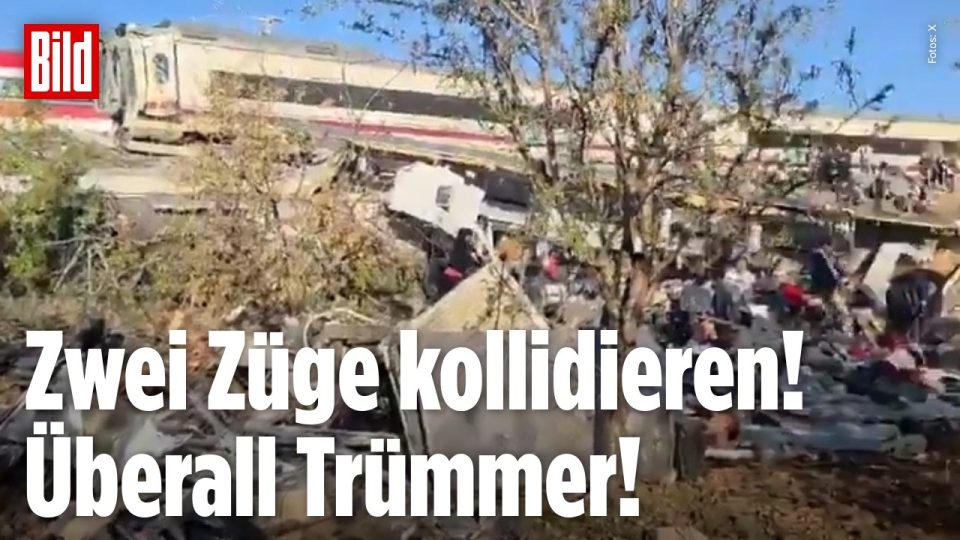 Zugunglück Spanien – Trümmer zweier kollidierter Hochgeschwindigkeitszüge nach dem Zugunglück in Spanien, Provinz Toledo