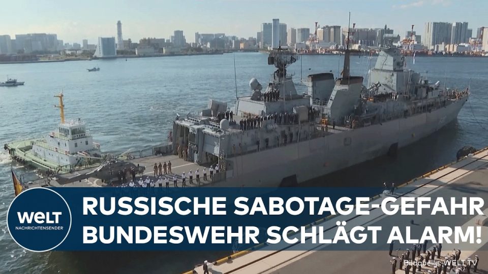 russische Sabotage – Bundeswehrsoldat sichert einen Militärflughafen – Warnung vor russischer Sabotage in Deutschland