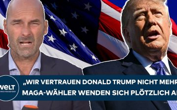 Donald Trump bei einem Wahlkampfauftritt – Trump Vertrauensverlust bei MAGA-Wählern vor den Midterms