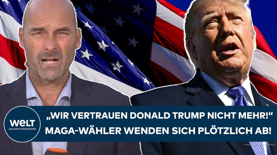 Donald Trump bei einem Wahlkampfauftritt – Trump Vertrauensverlust bei MAGA-Wählern vor den Midterms