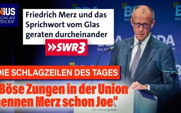 Bundeskanzler Friedrich Merz am Rednerpult beim Deutschen Arbeitgebertag, Friedrich Merz Versprecher