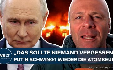 Putin Drohung Europa – Wladimir Putin bei einer Pressekonferenz in Moskau – Putin Drohung gegen Europa und NATO