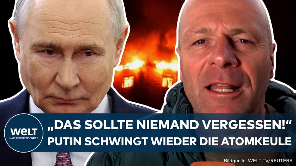 Putin Drohung Europa – Wladimir Putin bei einer Pressekonferenz in Moskau – Putin Drohung gegen Europa und NATO