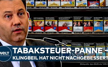 Zigarettenschachtel mit Steuerbanderole – Tabaksteuer-Panne lässt Höchstsätze von 2030 vorzeitig gelten