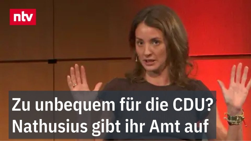 Klara von Nathusius, Bundesschatzmeisterin der Jungen Union, tritt nicht erneut für ihr Amt an