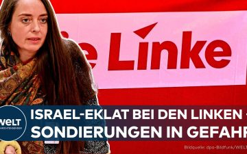 Vanessa Emde, Berliner Linken-Abgeordnete, im Fokus des Israel-Streits bei den Berliner Sondierungen