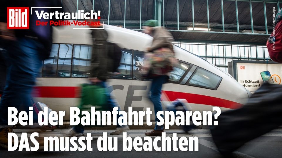Bahntickets Weihnachten – Vollbesetzter ICE-Zug im Winter – günstige Bahntickets zu Weihnachten früh buchen und sparen