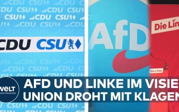 Verfassungsklage Union – CDU und CSU Politiker bei Pressekonferenz zur Verfassungsklage gegen Berlin und Sachsen-Anhalt