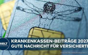 Krankenkassenkarte und Stethoskop auf einem Tisch – stabiler Zusatzbeitrag 2027 für gesetzlich Versicherte